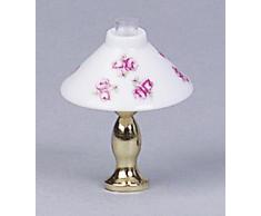 Kahlert Licht 0104405 Lampe de Table avec Pied en Laiton Blanc