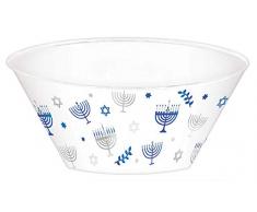 Amscan 350334 Happy Hanukkah Bol de service en plastique 3,5 l
