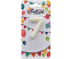 Grand Festival Bougie danniversaire Blanc (1)