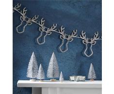 Ginger Ray SL-309 Guirlande de Noël en bois à paillettes Argenté