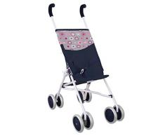 Kiddoo Jeux pour enfants - Poussette Gr Cercles/Étoiles + Bleu Foncé