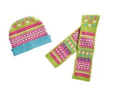 Heless 2611heless Froggy Bonnet et écharpe pour poupée