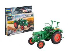 Revell Model Set- Revell EasyClick System Model Set 67821 Maquette de Tracteur Deutz D30, échelle 1/24, Vert, 1/72