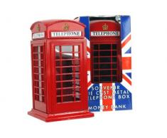 Money Boxes Tirelire Meduim téléphone en Fonte de Londres Souvenir-65228 Rouge métallisé
