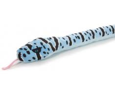 Wild République Europe 137 cm snakesss Rock Hochet Serpent en Peluche (Bleu)