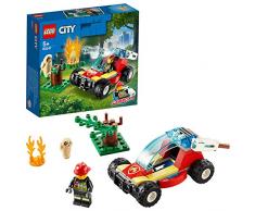 LEGO City, Le feu de forêt avec figurine de pompier, 209 pièces, 60247