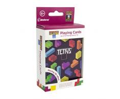 Paladone Tetris Lot de 52 Cartes à Jouer lenticulaire Idéal pour Les Jeux, Le Poker et Le Blackjack avec boîte de Rangement en Relief Collector Multicolore