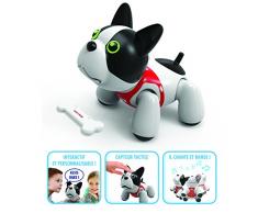 Ycoo by Silverlit - Duke le Chiot Interactif Programmable 22 cm - Tu Peux Enregistrer des Ordres quil Effectuera - Jouet avec Effets Sonores et Lumineux