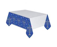 Amscan 572199 Eight Happy Nights Nappe en plastique 1,37 m x 2,59 m
