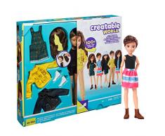 Creatable World Kit Complet, poupée personnalisable aux cheveux châtains avec vêtements et accessoires, jouet pour enfant à partir de 6 ans, GKV46