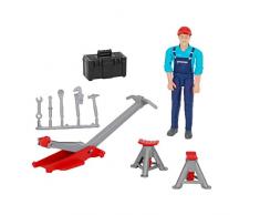 BRUDER - 62100 - Set mécanicien Bworld avec figurine et accessoires