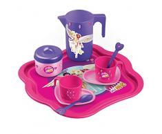 La Nuova Faro - 092722 - Service à Café avec Plateau et Strass pour Décorer - Mia and Me