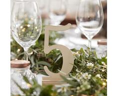 Ginger Ray Numéros de table en bois pour un mariage ou une fête