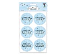 Ursus 59510011F Lot de 24 Autocollants pour Invitation à ma Communion, diamètre env. 4,8 cm, Bleu Clair
