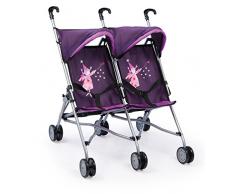 Bayer Design - 30212 - Poussette Canne Jumeaux - Pourpre - 51.5 X 52 X 58.5 cm