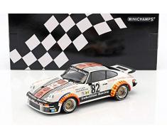 Minichamps- Voiture Miniature de Collection, 155796482, Blanc/Noir/Jaune/Rouge