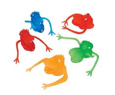 Unique Party 84760 - Jouets pour Pochette Cadeau - Marionnette à Doigt Monstre - Sac de 8