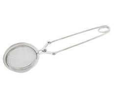 Kaufgut Filtre à thé avec cuillère en Acier, Multicolore, kau093