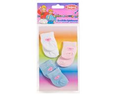 Heless - 773 - Chaussettes 3 Paires pour Poupées de 28-35 cm