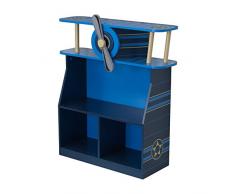 Kidkraft - 76270 - Bibliothèque en Bois Avion, Chambre Enfant, Meuble de Rangement