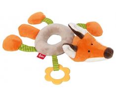 Sigikid, Filles et Garçons, Hochet Anneau Renard, Jouets pour bébés, Recommandé à partir de 3 Mois, Gris/Orange, 42421