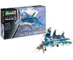 Revell- Sukhoi Su-33 Navy Flanker Maquette, 3911, Bleu