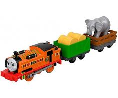 Thomas et ses amis locomotive train motorisée Nia et léléphant, jouet pour enfant dès 3 ans, FJK56