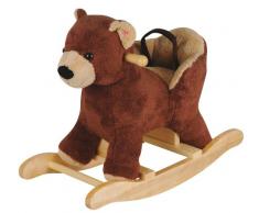 Histoire dours - HO1398 - Jouet de Premier Age - Bascule Bébé siège - Ours - Avec son Ceinture de Maintien