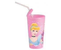 Disney Princesses - 734208 - Tasse Princesse avec Porte-Paille - 7,5 x 13,5 cm