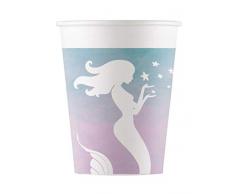 Procos 90547 Lot de 8 Mugs en Carton, Rose, Bleu, Blanc