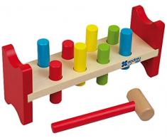 Andreu Toys Banc de couleurs Pica 28.6 x 8 x 12.2 cm - Multicolore - version anglaise