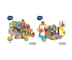 VTech Tut Tut Bolides Mon Premier Garage interactif Éthan, Pro de la dépanne & Tut B Maxi Caserne Pompier, 503905, Multi-Couleur