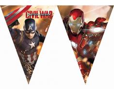 Unique Party Fanions Motif Captain America Civil War 2,3 m