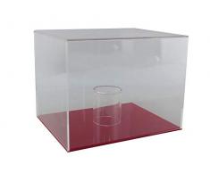 Mini Helmet- Voiture Miniature de Collection, BV2Red, Plexiglass-Socle Rouge