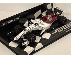 Minichamps- Voiture Miniature de Collection, 417182136, Blanc/Rouge