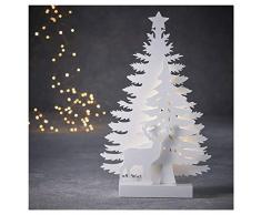 Edelman 8718861432763 Décoration Arbre LED à lumière Froide à Batterie de Noël, Multicolore