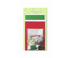 Ursus Cartes – Greetings Set Christmas, 4 Cartes et Couverts avec différents Accessoires