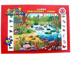 Just Jigsaws Il Vous Suffit de scie Jj484 Discovery Pond Puzzle en Bois
