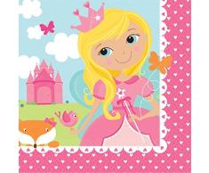 amscan 511623 18 cm Woodland Princesse Assiettes en Papier