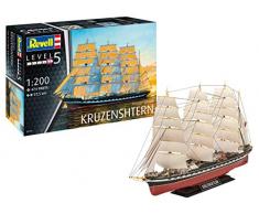 Revell- Bateau Russe Kruzenshtern Maquette, 5159, Bois
