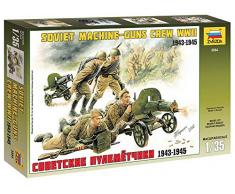 Zvezda - Z3584 - Maquette - Mitrailleuse Soviétique et Servants - Echelle 1:35