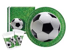 Ciao Kit de fête de Table générique Ballon de Football L (24 Persone) Multicolore