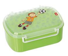 SIGIKID Garçon, Boîte à Goûter avec Motifs Colorés, Kily Keeper, Vert, 24781