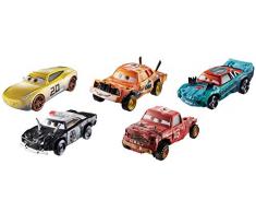 Disney Pixar Cars voitures Thunder Hollow, pack de 5 véhicules Cruz Ramirez, Jimbo, Fishtail, APB et Pushover, jouet pour enfant, GDD13