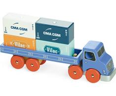Vilac - 2358 - Camion - Jouet en Bois avec Embout magnétique