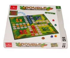 Dal Negro Double (Ludo + échelles et Liane) Jeux de Table Classiques pour Tous, Multicolore, 8001097539192