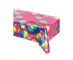 amscan - 552525 - Nappe Plastifiée Balloon Party 2 - 120 x 180 cm