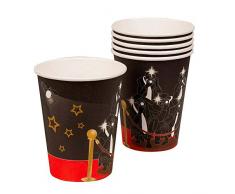 Boland 44161 Lot gobelets VIP, Noir/Or