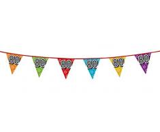 Boland - Guirlande 80 holodélic 8 mètres - 16 fanions 25 x 30 cm