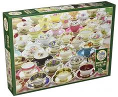 Cobblehill 80084 1000 PC Plus Tasses à thé Puzzle, différents